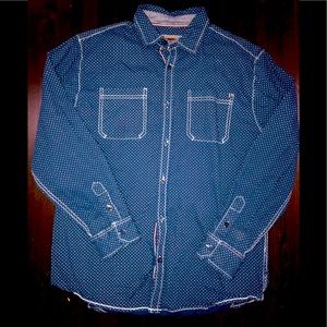 Boys PD&C long sleeve button down shirt size 14/16